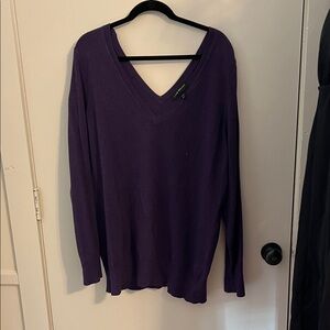 Lane Bryant Deep Purple Knit Top